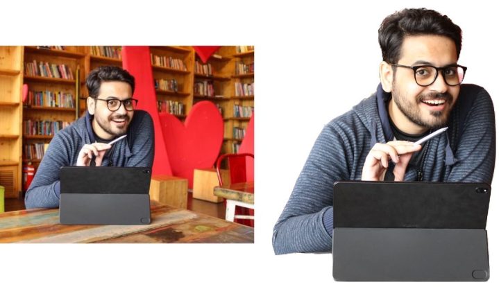 Prakhar con un laptop
