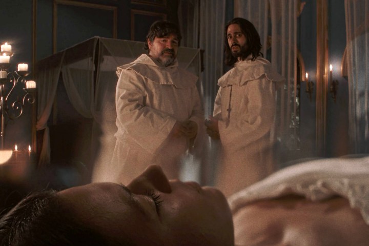 A scene from the fictional film Ambrosio appears in Immortality.