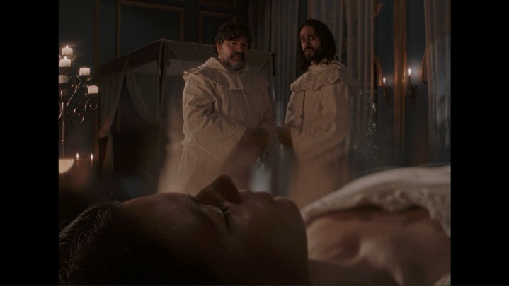 A scene from the fictional film Ambrosio appears in Immortality.