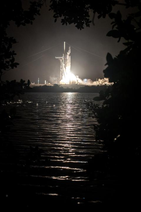 A SpaceX Falcon 9 rocket lifts off from Launch Complex 39A at Kennedy Space Center in Florida.