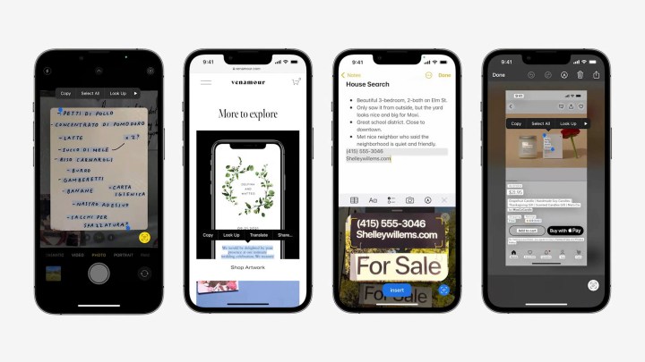 Apple iOS 16 Live Text funktioniert jetzt in Videos.