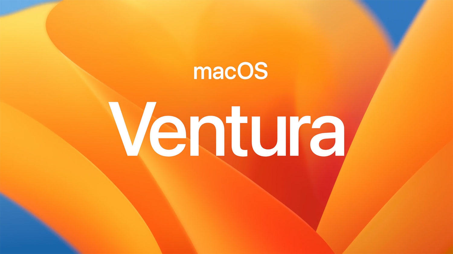 Cartão de título do macOS Ventura da Apple usado na WWDC 2022.