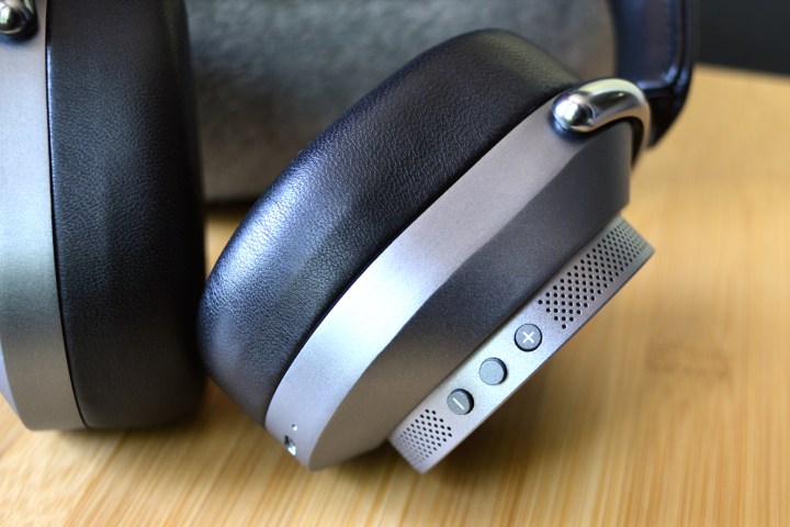 Close up of Master & Dynamic MW75 right earcup.