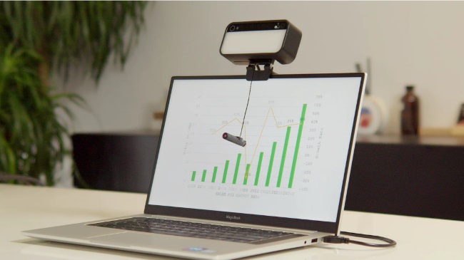 The Meca 3-in-1 webcam for video conferencing