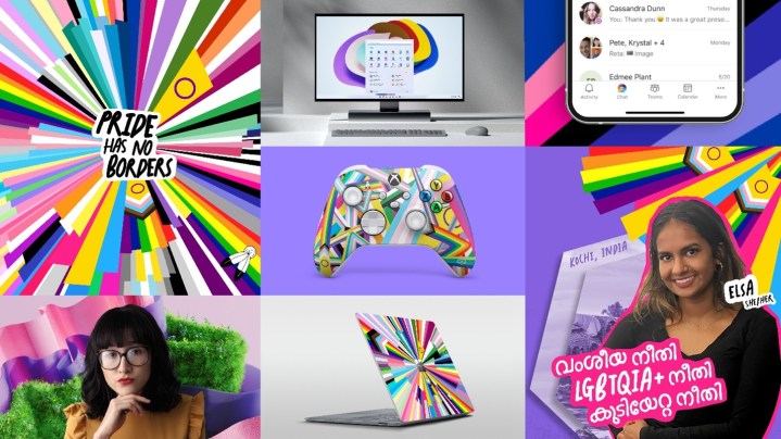 A collage for Pride Month 2022 at Microsoft.