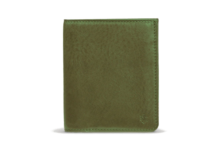 Nodus hifold wallet in olive green.
