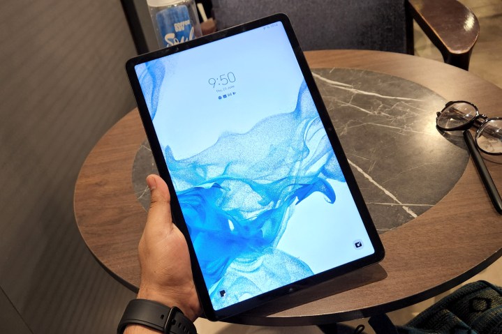 Front face of Samsung Galaxy Tab S8
