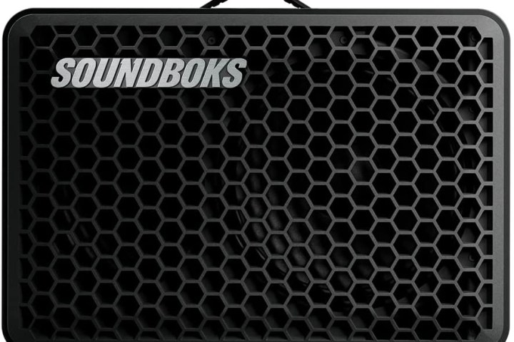 The Soundboks Go Bluetooth speaker.