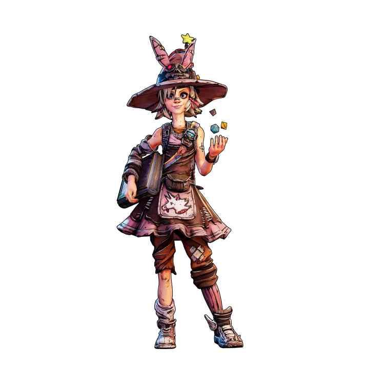 Il modello completo del personaggio di Tiny Tina utilizzato in Tiny Tina's Wonderlands.