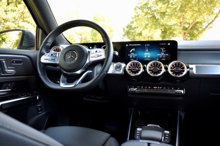 Interior view of the 2022 Mercedes-Benz EQB.