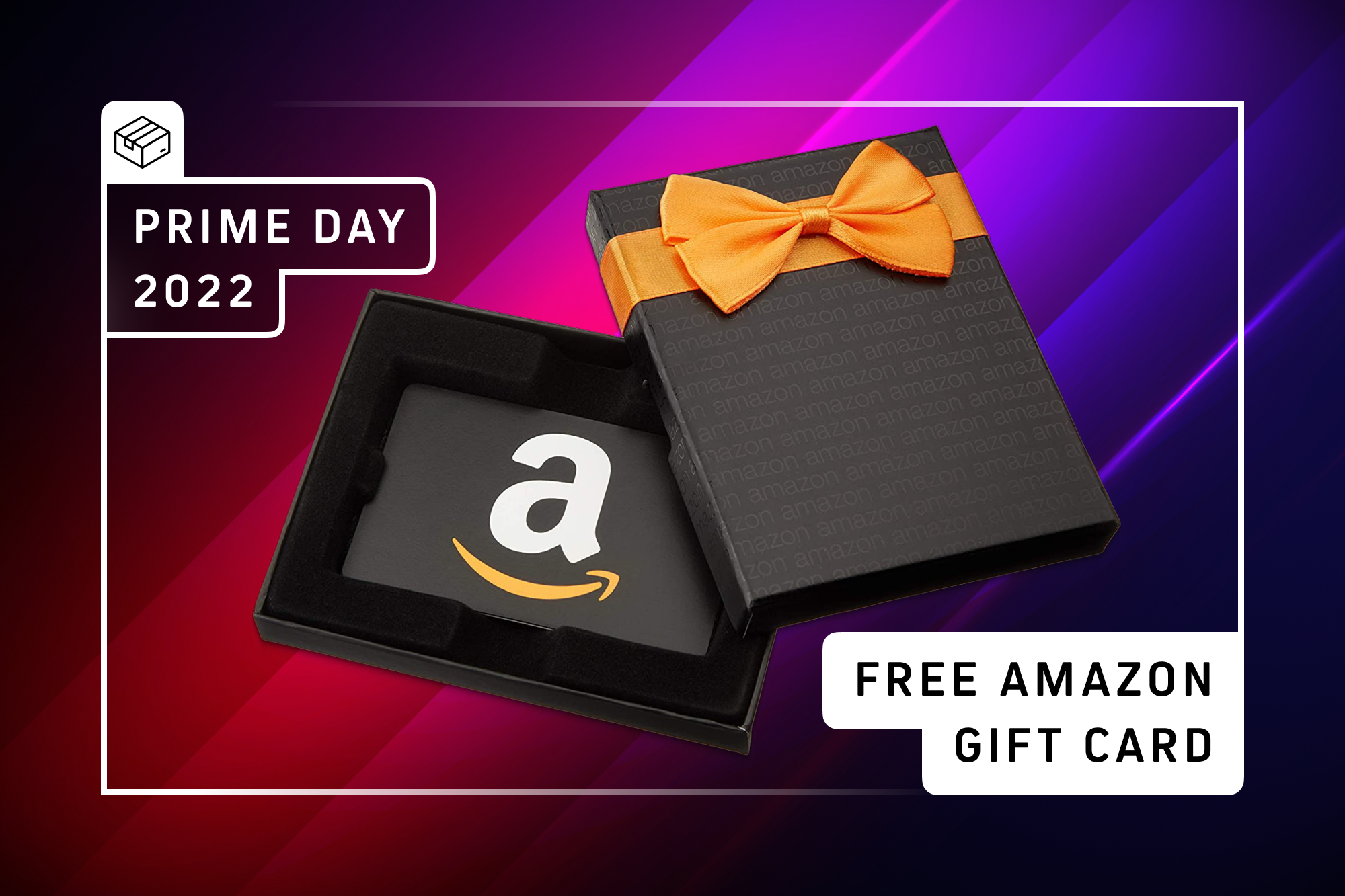 Gráfico de cartão-presente gratuito da Amazon Prime Day 2022.