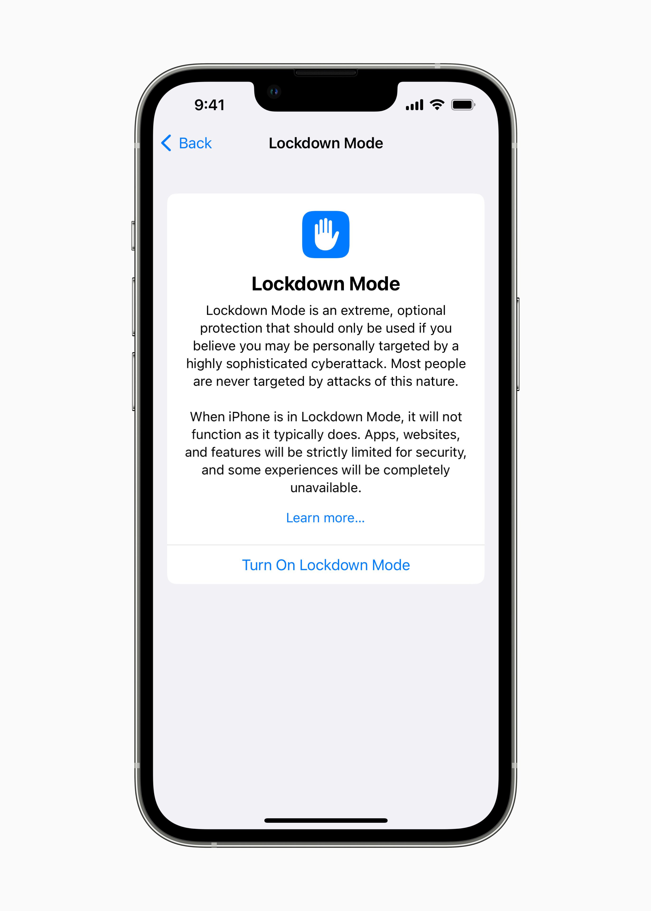 apple ios 16 lockdown mode iphone security announce update 2022 hero