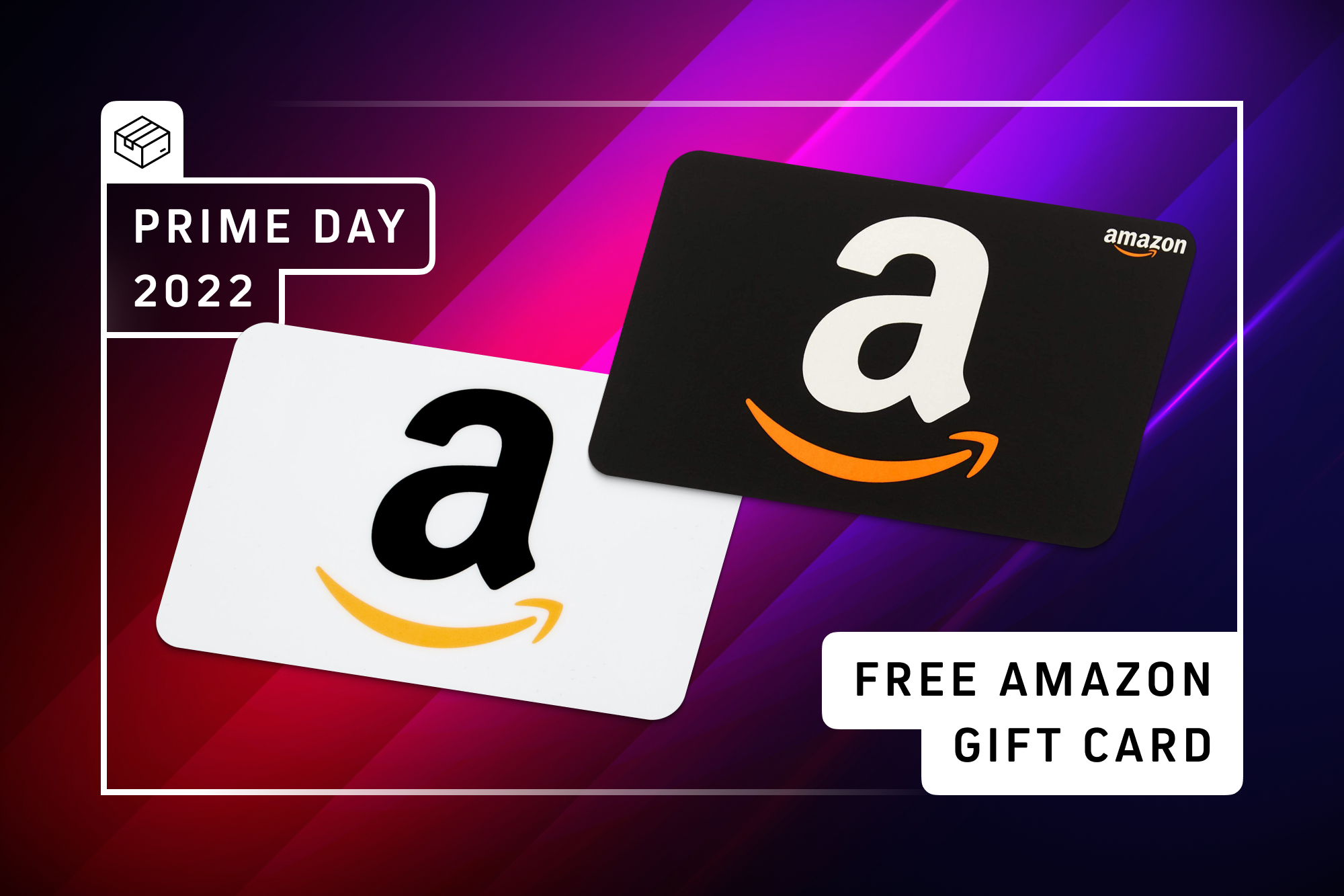 Gráfico de cartão-presente gratuito da Amazon Prime Day 2022.