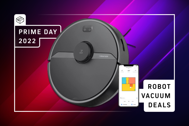 Prime Day 2022 robot vacuum deals graphic.