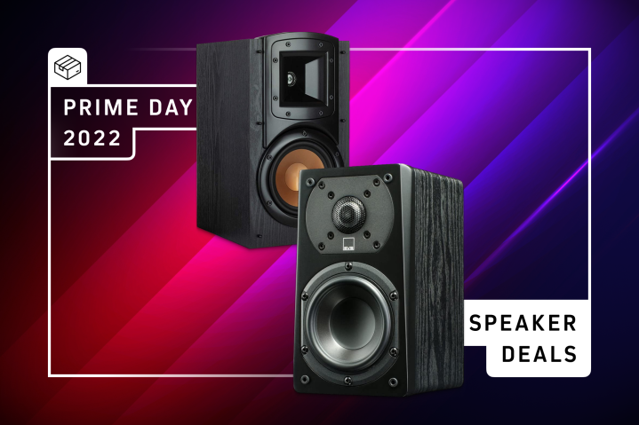 Prime Day 2022 speaker deals graphic.