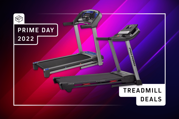 Prime Day 2022 treadmill deals graphic.