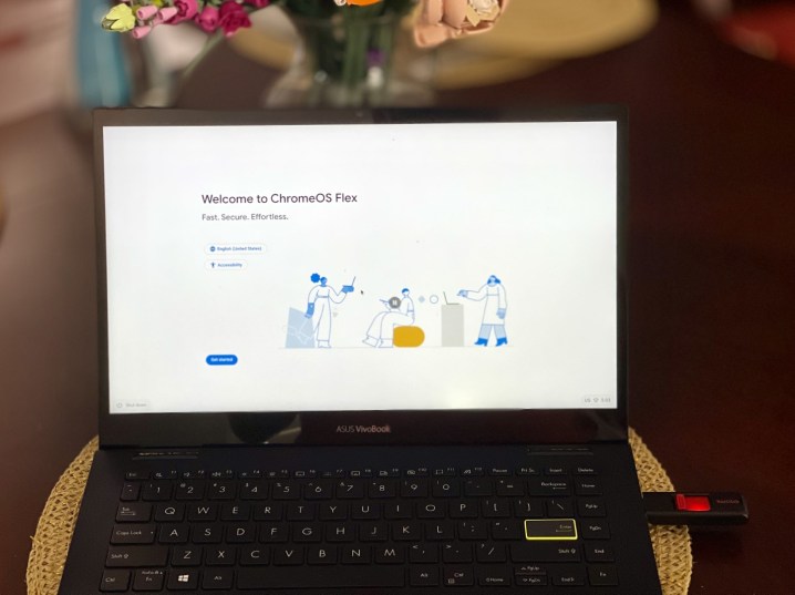 Chrome OS Flex auf einem ASUS-Laptop