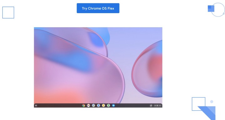 A ChromeOS Flex graphic.
