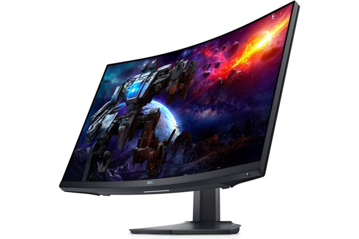 Dell 27-inch Curved Gaming Monitor on white background.
