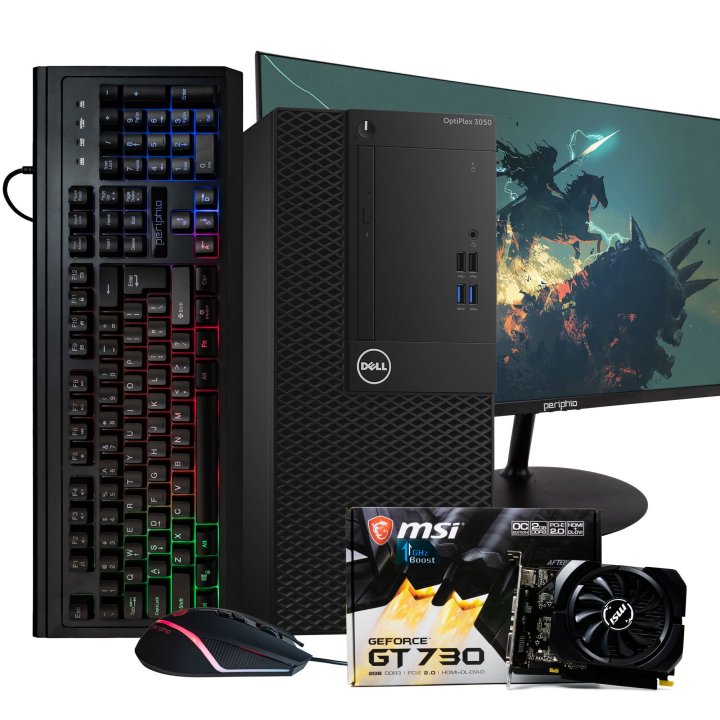 Dell Gaming Computer with keyboard, mouse, and monitor