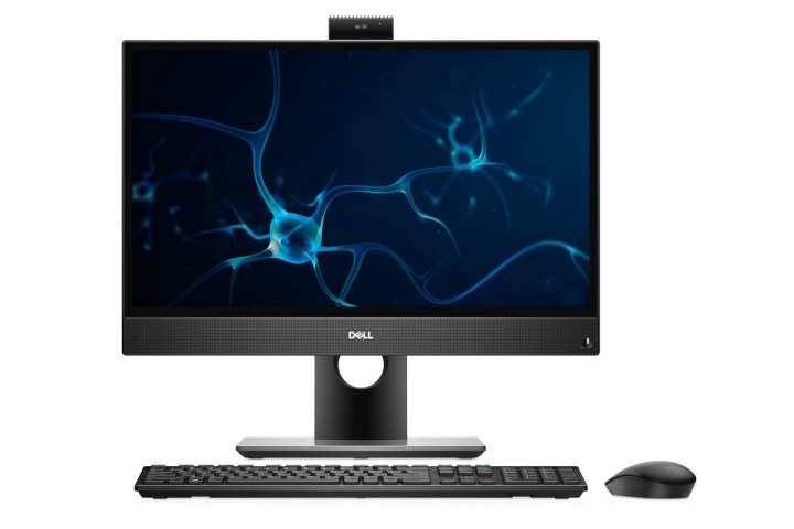 The Dell OptiPlex 3280 all-in-one computer against a white backdrop.