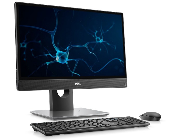 The Dell OptiPlex 3280 all-in-one PC, viewed at an angle.