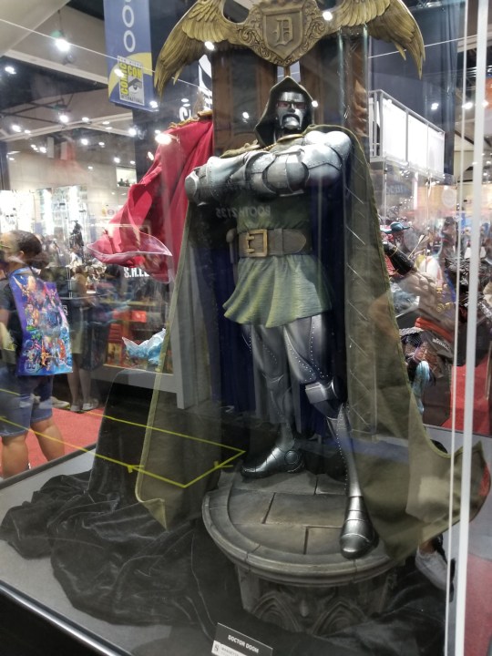 A statue of Doctor Doom.