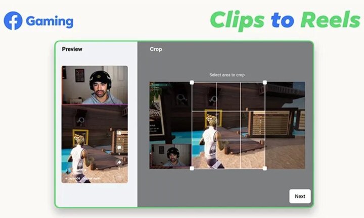 Facebook Gaming Clips to Reels