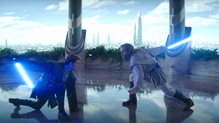 Hayden Christensen e Ewan McGregor em Obi-Wan Kenobi