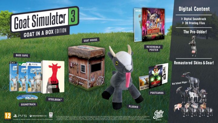 Todos os bônus de pré-venda do Goat Simulator 3.