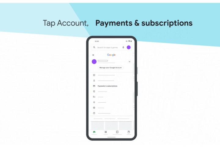 Google Payments and Subscriptions.
