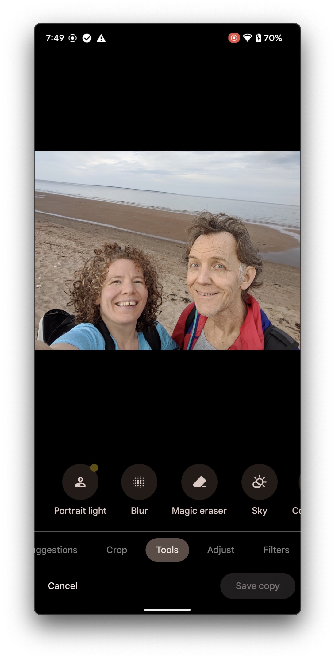 Los teléfonos de la serie Google Pixel 6 tienen varias opciones de edición, incluida una sección de Herramientas