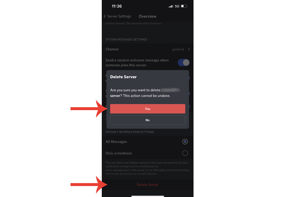 How to delete a Discord server on desktop and mobile