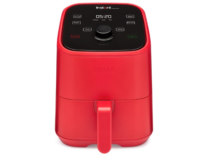 The Instant Pot Vortex 4-in-1 2-quart Mini Air Fryer in red.