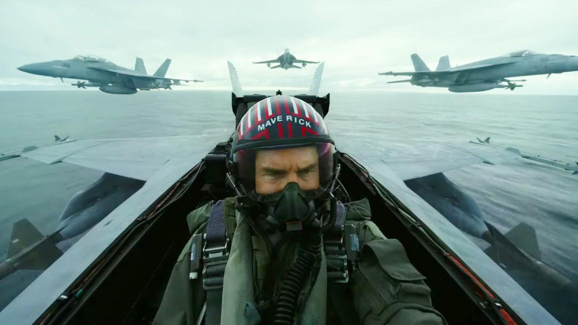 Tom Cruise em Top Gun: Maverick. 