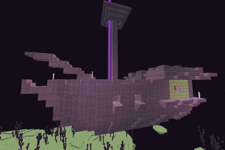 End ship in Minecraft.