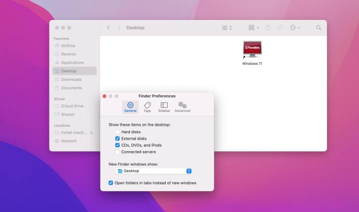 Cambiar qué archivos se muestran en las nuevas ventanas del buscador.