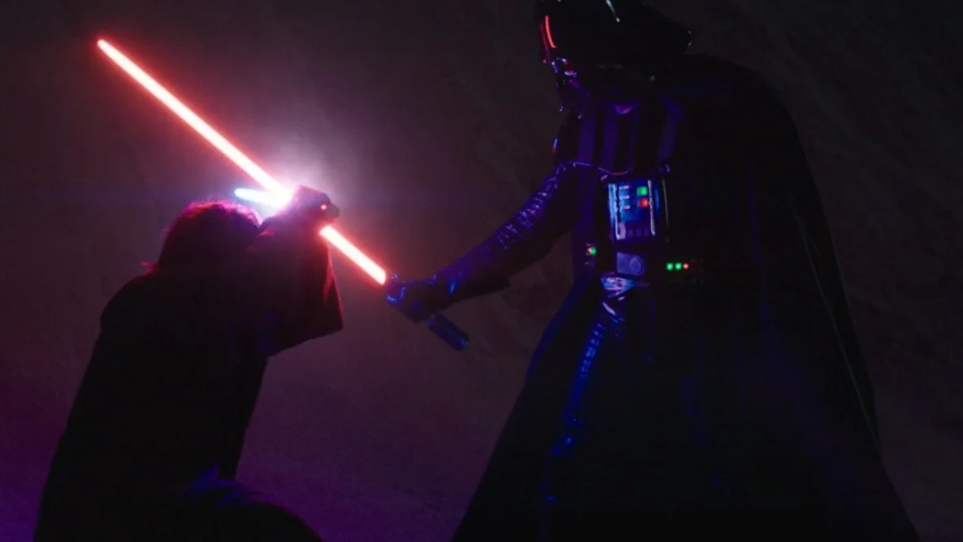 Obi-Wan and Anakin Skywalker collide with Disney + series lightsaber.
