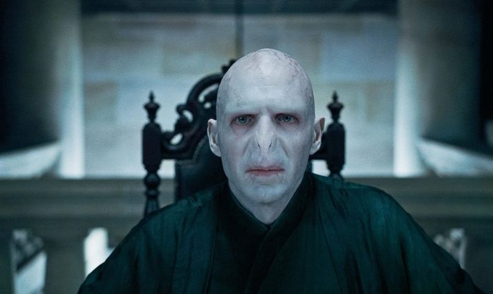 Ralph Fiennes as Lord Voldemort. 
