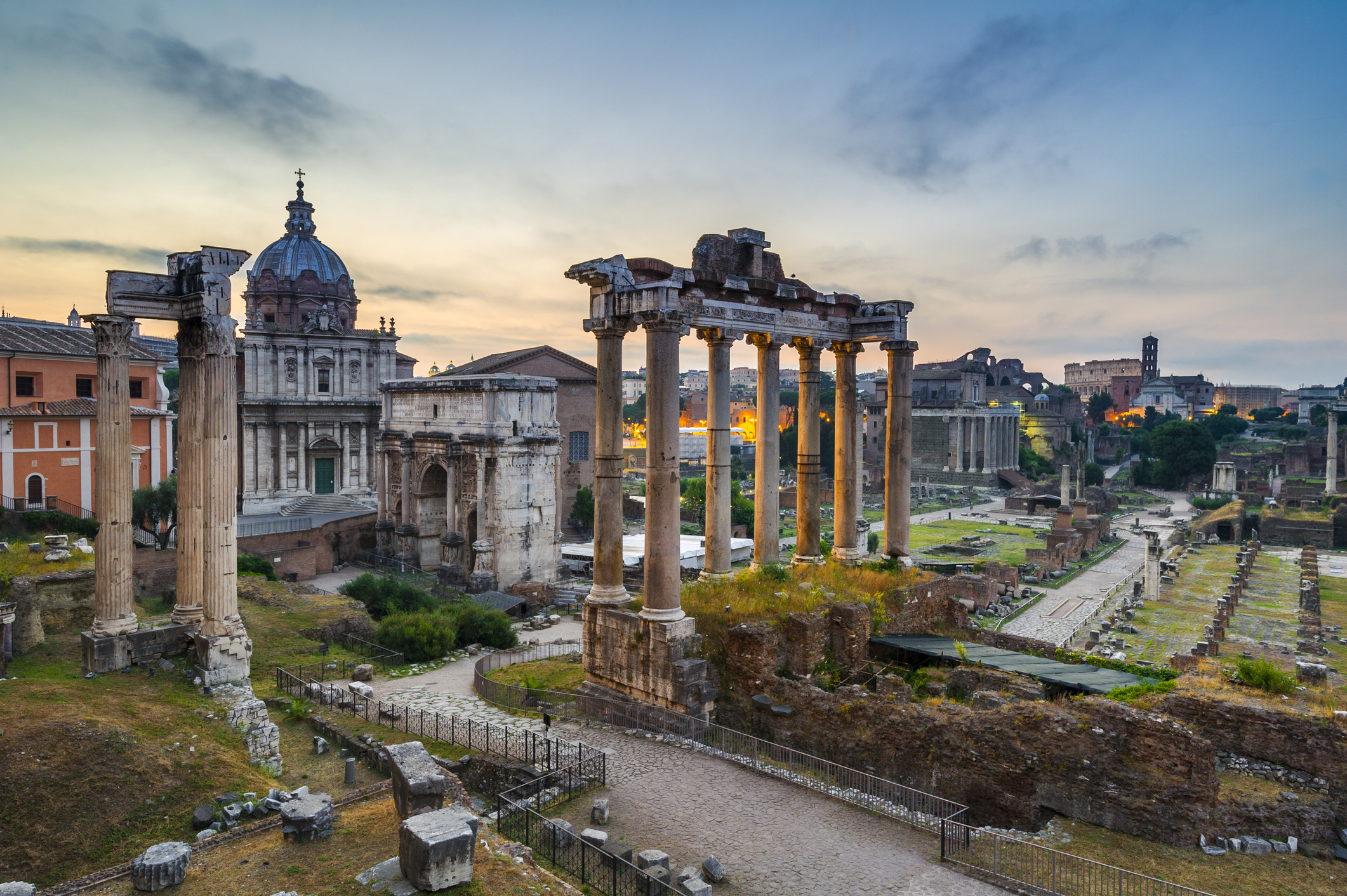 Roman Forum in Modern Rome, Italy