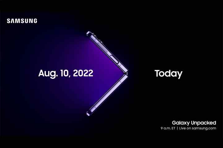 Samsung Galaxy Unpacked August 2022 event invite.