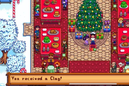 Clay gift in Stardew Valley.