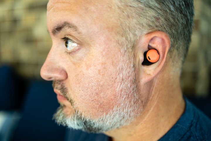 Pixel Buds Pro in Phil Nickinson's ear.