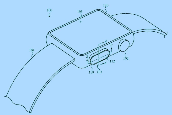 Apple patenta el diseño del sensor de huellas dactilares en un reloj.