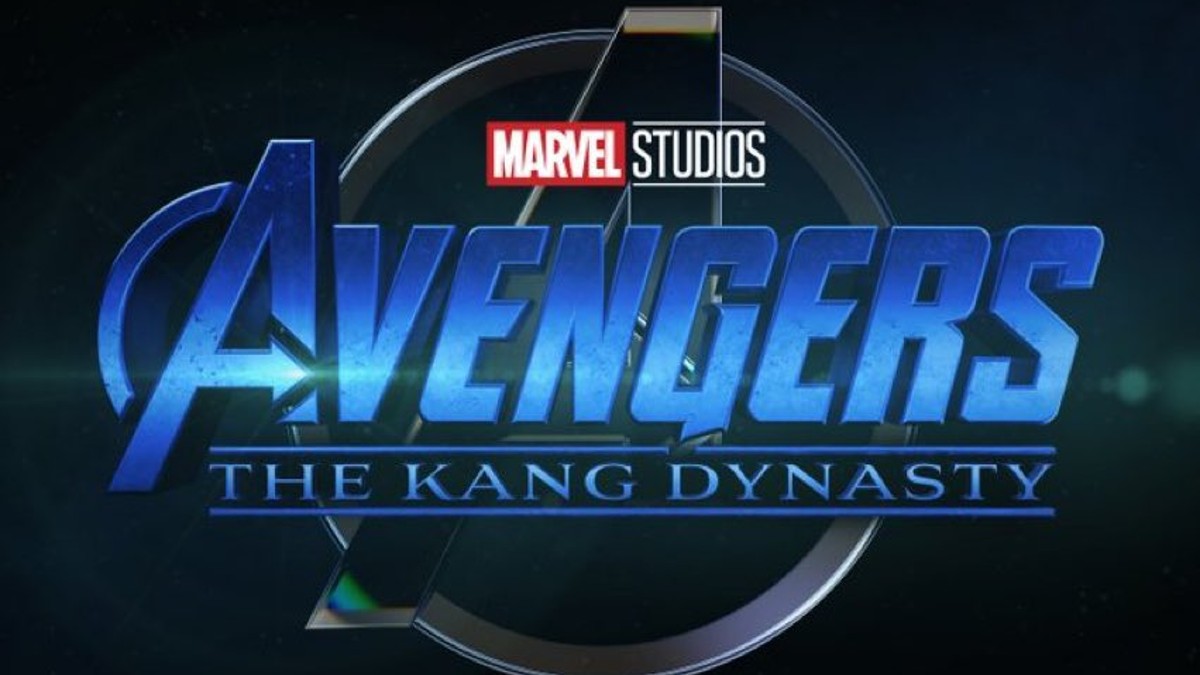 El logotipo del título de Avengers: The Kang Dynasty.
