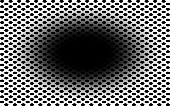 L'illusione ottica del buco nero