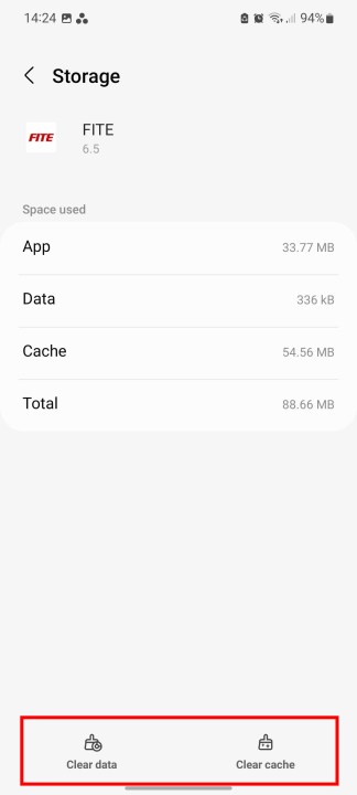How to clear the cache and data on a Samsung phone.