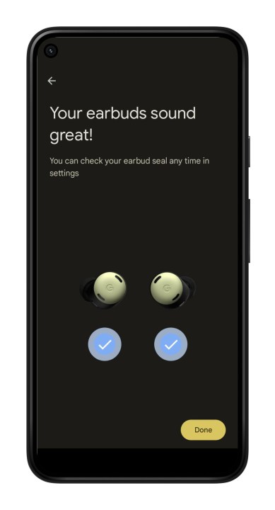 App Pixel Buds per Android: fit test.