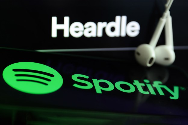 Spotify and Heardle logos.