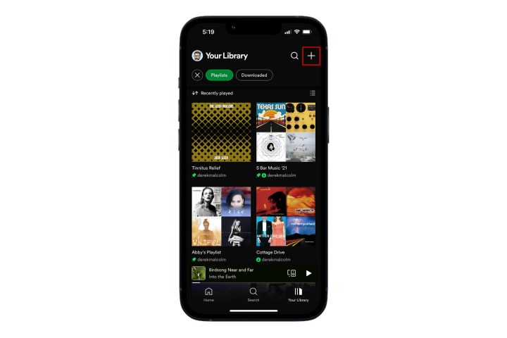 Hoe to create a Spotify playlist on mobile.